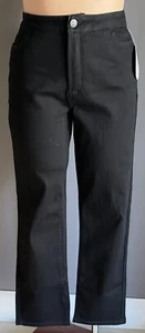 BEME Black Stretch Denim Jeans Secret Shape Size 18 Skinny Leg Regular Length - Picture 1 of 11