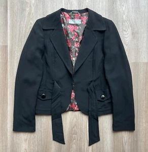 Max Mara Black Blazer With Belt - Picture 1 of 14