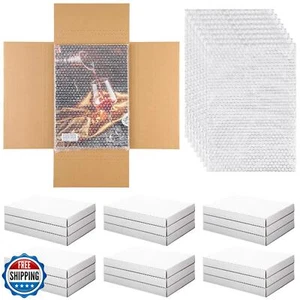 Fullhawl 30 Stück Wellpappe Comic Buch Versandtaschen mit 30 Luftpolsterbeuteln, Comic Boo - Bild 1 von 5