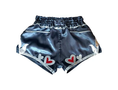 Heart Cute For Women Girls Muaythai Shorts Muay Thai Embroidery Kick Boxing Gift - Image 1 of 2