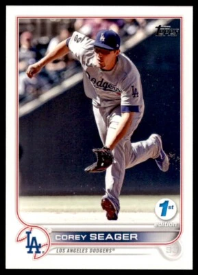 2022 Topps First 1st Edition #301 Corey Seager Los Angeles Dodgers - Image 1 of 2