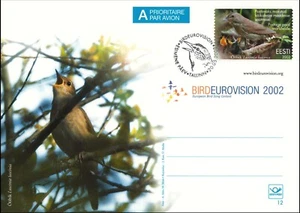 Bird Eurovision Estonia Postage FDC Stationary Postcard 2002 - Picture 1 of 1