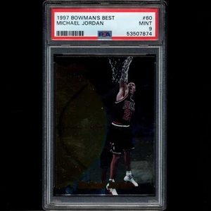 1997 NBA Bowman's Best Michael Jordan #60 PSA 9 MINT - Picture 1 of 3