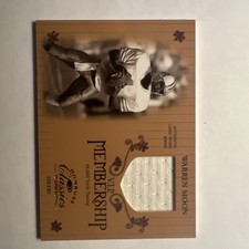 2003 Donruss Classics Membership VIP Jerseys /400 Warren Moon #M1 HOF