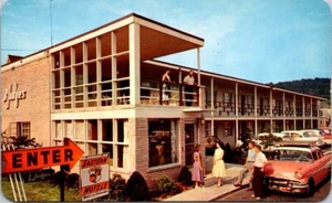 New Haven CT 3 Judges Motel Restaurant 1950s Autos Connecticut postcard IQ5 - Picture 1 of 2