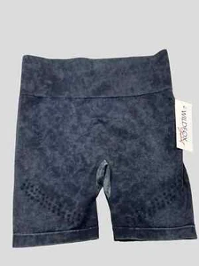Wildfox Sz S Acid Wash Seamless High-Rise Bike Shorts ~ Leg Vents ~ Stretch - Picture 1 of 6