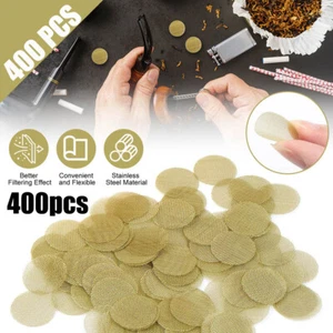 400Pcs 3/4" 19mm Brass Pipe Screens Heavy Duty Tobacco Smoking Metal Filter Mesh - Picture 1 of 10