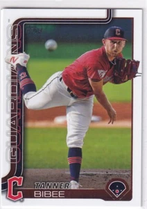 2025 Topps MLB Baseball Series 1 No. 164 Tanner Bibee Guardians - Bild 1 von 2