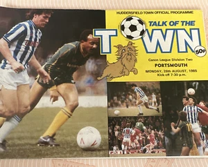 1985 Huddersfield v Portsmouth Soccer/football Programme - Picture 1 of 3