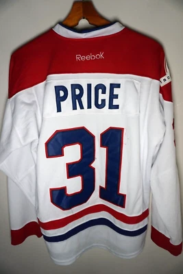 复古 Montreal Canadiens Carey Price CCM 球衣 48 码战斗带白色 — 第 1/4 张图片