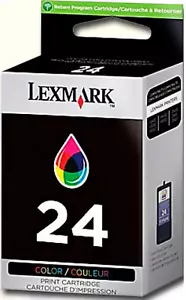 New Genuine Lexmark 24 Ink Cartridge X Series X3550 X3430 Z Series Z1410 Z1420 - Picture 1 of 3