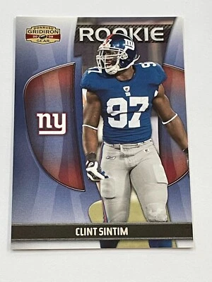 2009 Donruss Gridiron Gear Football Rookie #/999 - Clint Sintim RC - Giants - Image 1 of 3