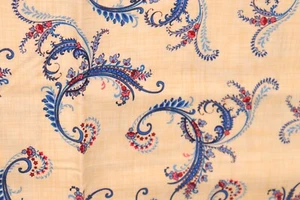 108"L x 44"W Henry Glass Fabric Freedom's Star Red Blue Leaf Flower Shape - Picture 1 of 12