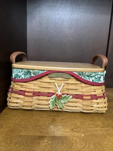 Longaberger 2002 Tradiciones Cesta Colección Navidad Protector Forro Taco - Imagen 1 de 11