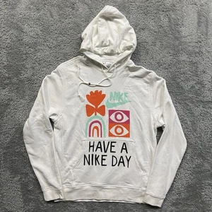 Sudadera con capucha Nike Have A Nike Day blanca de felpa francesa talla mediana DQ4171-100 para hombre - Imagen 1 de 7