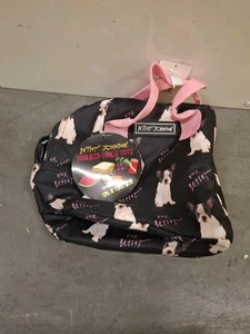 Neu mit Etikett! Betsey Johnson schwarze Französische Bulldogge LUNCHBAG. NEU MIT ETIKETT! - Bild 1 von 5