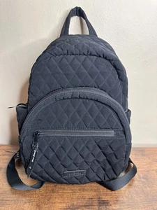 Vera Bradley ~ "Classic Black" ~ Essential Compact Quilted Backpack ~ Floral - Bild 1 von 8