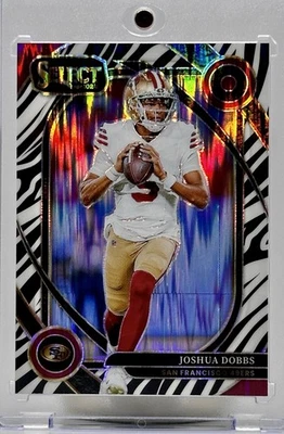 2024 Panini Select Club Level R. Joshua Dobbs #273 Zebra Shock Prizm - Image 1 of 2