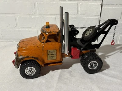 Custom 1956 Tonka Hi-Way Dept Ratrod Junkyard Wrecker caminhão de reboque LED luz estroboscópica - Imagem 1 de 4