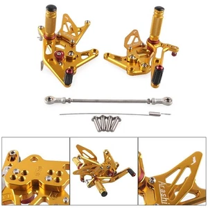 CNC Aluminum Foot Peg Foot Rest Rearset FOR Suzuki Hayabusa GSX1300R 1999-2020 - Picture 1 of 9