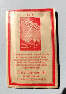 Blitzlicht Pulver "Effde Blitz", echte Rarität, Original, vermutlich 30ger, NEU - Bild 1 von 5