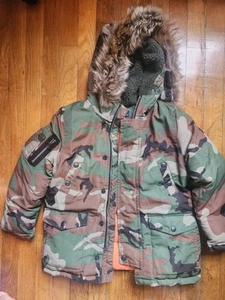 Ralph Lauren Boys Camo Coat - Picture 1 of 9
