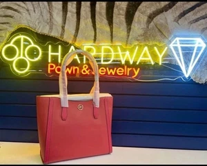 Michael Kors Leida Large Tote Shoulder Bag Purse Electric pink NEW Retail 495 - Picture 1 of 1