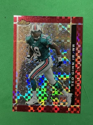 2007 Topps Finest - Rookie Ted Ginn Jr. #130 X-Fractor /25 (RC) OSU Dolphins - Image 1 of 4
