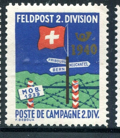 Switzerland Soldatenmarken Soldier a Feldpost  (Military Mail) #4 MNH 10 Cover