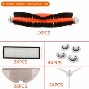 11pc Vacuum Cleaner Part Filter Side Brush Mop For Xiaomi Roborock Robot S50 S51 - Picture 1 of 6