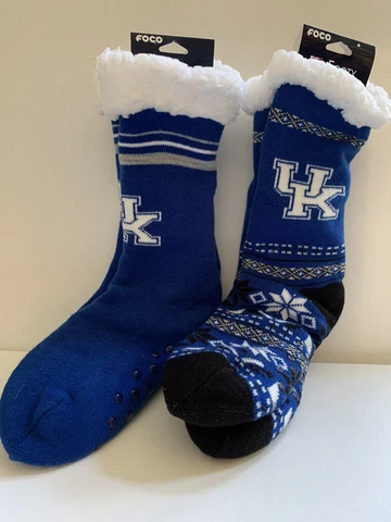 Kentucky Wildcats UK Women’s Footy Slippers Size 6-10 Non Slip Lot Of 2 Cover