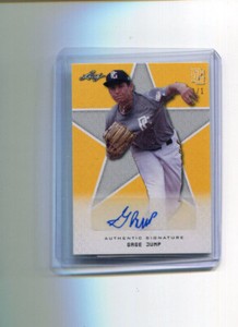 2020 Leaf Perfect Game Autographs Blank Back Yellow Gage Jump Auto 1/1