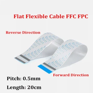 5Pcs FFC FPC Flexible Flat Cable Ribbon 0.5/1.0mm 4/6/8 /10-40Pin AWM 20624 - Picture 1 of 5