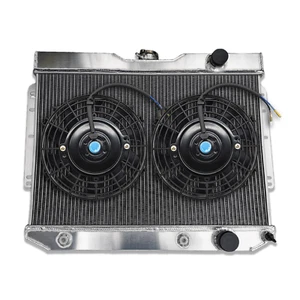 3ROW FOR 1960-1965 CHEVY BEL AIR,BISCAYNE,CHEVELLE,IMPALA ALUMINUM RADIATOR &FAN - Bild 1 von 9