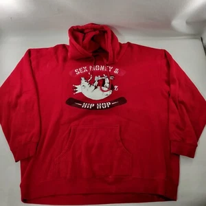 SLAUGHTER HOUSE Sex Money Hip Hop Red Graphic Hoodie 3XL - Bild 1 von 8
