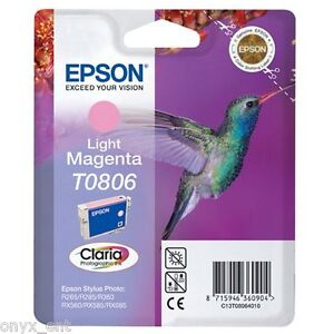 New Epson T0806 Light Magenta Ink Cartridge Stylus Photo PX720WD PX730WD PX800FW
