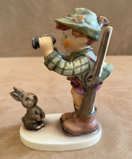 Goebel Hummel Good Hunting #307 Figure TMK-4 Boy Holding Binoculars Rabbit 89
