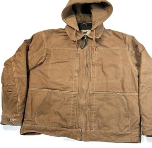Irish Setter by Red Wing Shoes Mens Coat 2XL Brown Canvas Hood Work Chore Barn - Picture 1 of 16