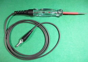 New 6V-15V Automotive Circuit Tester RED LED Bulb Pomona Silicone Cable & CLip - Picture 1 of 8