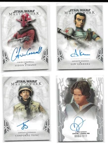 Star Wars Masterwork - Autograph & Relic Card Selection NM Topps - Picture 1 of 71