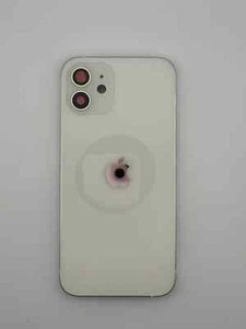 Coque arrière iPhone 12 - Remplacement style OEM (Blanc - SIM physique) - Photo 1 sur 3