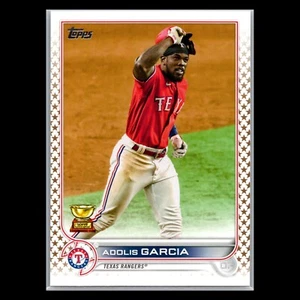 2022 Topps Series 2 - #652 Adolis Garcia Gold Star Parallel - Texas Rangers - Picture 1 of 2