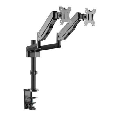 Inland LDT16-C024N Gas Spring Dual Monitor Desk Mount for Monitors 17 - 32 inch - Image 1 of 4