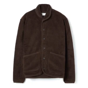 Chaqueta Lancaster Universal Works Huckberry para Hombres en Vellón Marrón Chocolate Talla S - Imagen 1 de 13