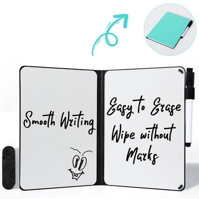 A5 Double Sided Whiteboard Portable Dry Erase White Board Office Home Notes Memo