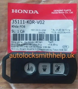 Honda Original Forza X-adv 35111-K0R-V02 3 Tasten Smart Schlüsselanhänger - Bild 1 von 1