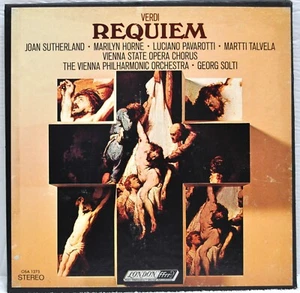 VIENNA PHILHARMONIC - SOLTI "Verdi REQUIEM" 2 LP Box Set  London OSA1275 - Picture 1 of 9