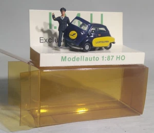 I.M.U BMW Isetta 300 Kleinwagen Werbemodell Lufthansa Frankfurt 1:87 OVP - Bild 1 von 3