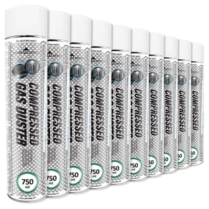 10 x AABCOOLING H&O Gas Duster 750 ml SPRAY AÉRONAUTIQUE PC PLUIE PULVÉRISATEUR PRESSION D'AIR - Photo 1/10