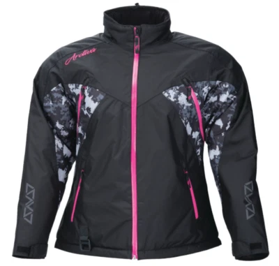 ARCTIVA PIVOT 7 SNOWMOBILE JACKET INSULATED COAT WATERPROOF CAMO PINK WOMEN'S LG - Image 1 of 4